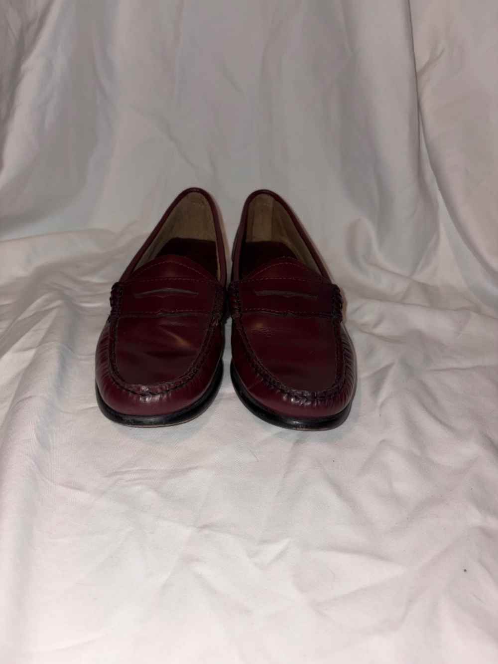 Bass Weejuns Womens Wine Whitney Loafers - Picture 5 of 6